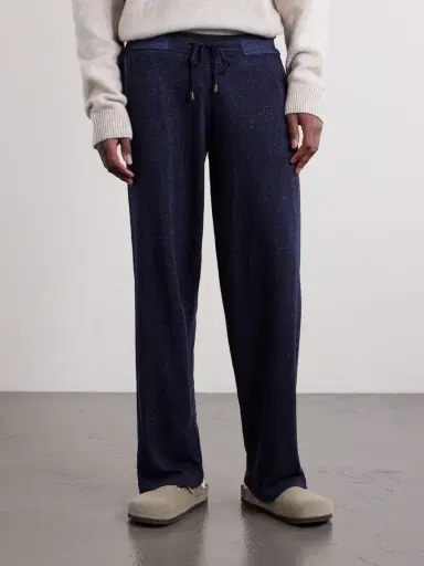 PIACENZA 1733 Straight-Leg Silk and Linen-Blend Drawstring Sweatpants - Men | Thumbnail 3 PIACENZA 1733 Straight-Leg Silk and Linen-Blend Drawstring Sweatpants - Men | Thumbnail 3