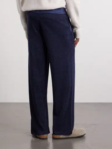 PIACENZA 1733 Straight-Leg Silk and Linen-Blend Drawstring Sweatpants - Men | Thumbnail 4 PIACENZA 1733 Straight-Leg Silk and Linen-Blend Drawstring Sweatpants - Men | Thumbnail 4