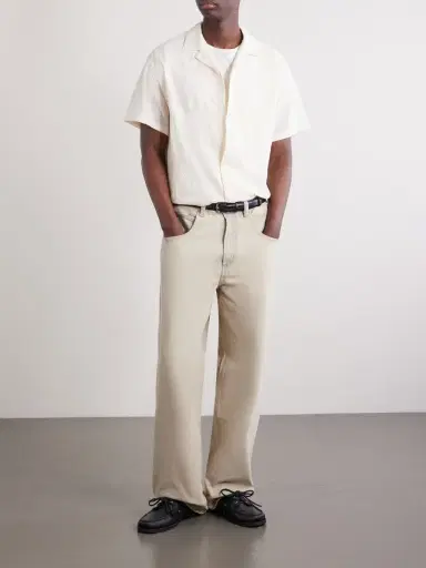 Portuguese Flannel Duke Convertible-Collar Embroidered Cotton-Blend Shirt - Men | Thumbnail 2
