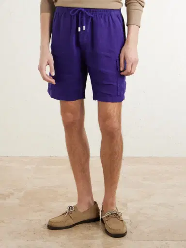 Vilebrequin Straight-Leg Linen Drawstring Cargo Shorts - Men | Thumbnail 3 Vilebrequin Straight-Leg Linen Drawstring Cargo Shorts - Men | Thumbnail 3