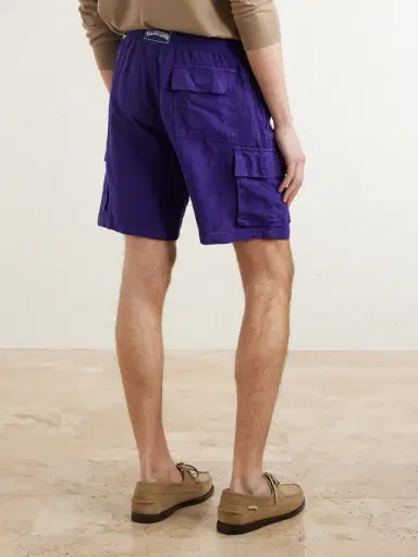 Vilebrequin Straight-Leg Linen Drawstring Cargo Shorts - Men | Thumbnail 4 Vilebrequin Straight-Leg Linen Drawstring Cargo Shorts - Men | Thumbnail 4
