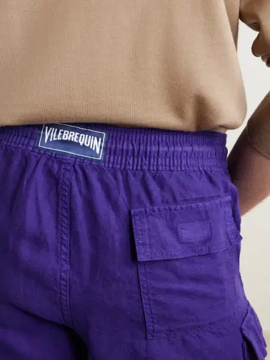 Vilebrequin Straight-Leg Linen Drawstring Cargo Shorts - Men | Thumbnail 5 Vilebrequin Straight-Leg Linen Drawstring Cargo Shorts - Men | Thumbnail 5
