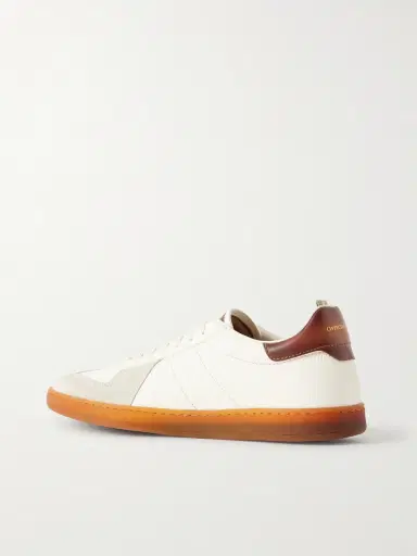 Officine Creative Militia 001 Suede-Trimmed Full-Grain Deerskin Sneakers - Men | Thumbnail 4 Officine Creative Militia 001 Suede-Trimmed Full-Grain Deerskin Sneakers - Men | Thumbnail 4