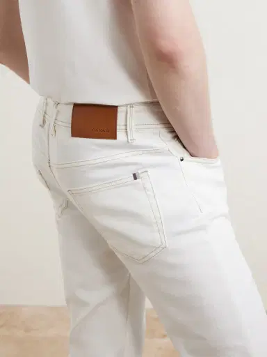 Canali Slim-Fit Straight-Leg Jeans - Men | Thumbnail 5