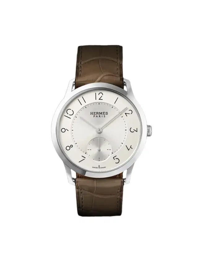 Hermès Timepieces Slim d'Hermès Acier Automatic Stainless Steel Watch, Ref. W045266WW00 - Men
