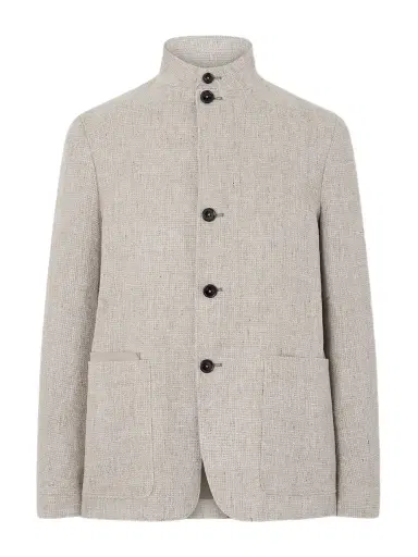 Zegna Textured-Linen Jacket - Men | Thumbnail 1
