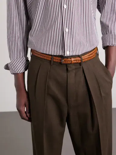 Tom Ford 2cm Woven Leather Belt - Men | Thumbnail 2