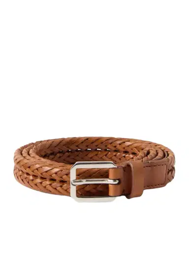 Tom Ford 2cm Woven Leather Belt - Men | Thumbnail 1