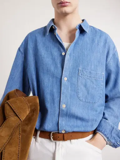 A Kind Of Guise Gusto Cotton-Blend Denim Shirt - Men | Thumbnail 5