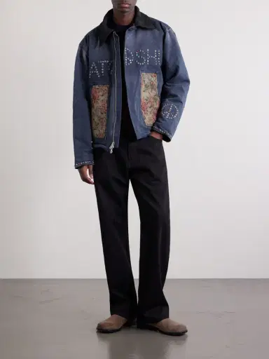 Satoshi Nakamoto Logo-Embellished Cotton-Canvas Jacket - Men | Thumbnail 2