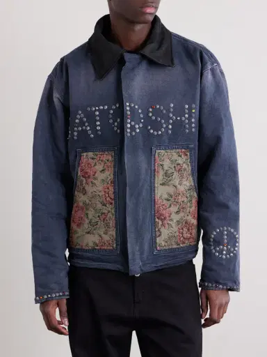 Satoshi Nakamoto Logo-Embellished Cotton-Canvas Jacket - Men | Thumbnail 3