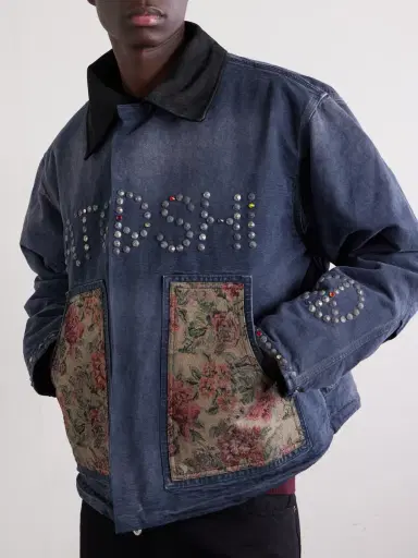 Satoshi Nakamoto Logo-Embellished Cotton-Canvas Jacket - Men | Thumbnail 5