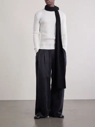 Our Legacy Ribbed Knit Silk Sweater - Men | Thumbnail 2