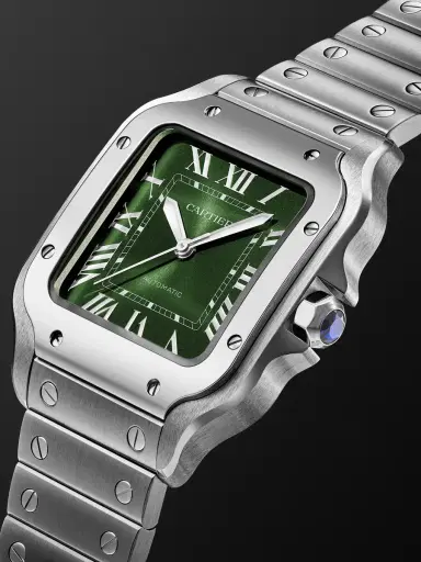 Cartier Santos de Automatic Interchangeable Stainless Steel Watch, Ref. WSSA0061 - Men | Thumbnail 3 Cartier Santos de Automatic Interchangeable Stainless Steel Watch, Ref. WSSA0061 - Men | Thumbnail 3