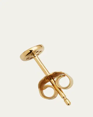 Sydney Evan Single Pave Diamond Disc Stud Earring | Thumbnail 4