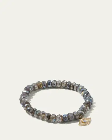 Sydney Evan Mystic Labradorite and Diamond Evil Eye Bracelet | Thumbnail 3 Sydney Evan Mystic Labradorite and Diamond Evil Eye Bracelet | Thumbnail 3