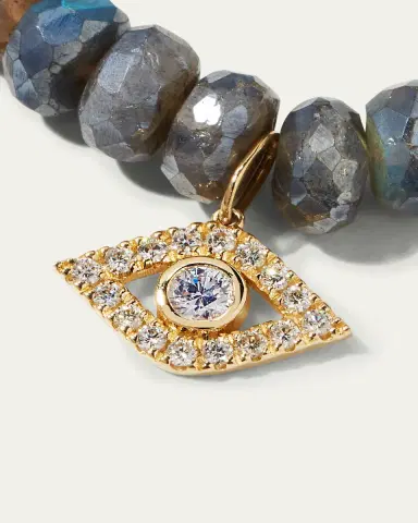 Sydney Evan Mystic Labradorite and Diamond Evil Eye Bracelet | Thumbnail 4 Sydney Evan Mystic Labradorite and Diamond Evil Eye Bracelet | Thumbnail 4