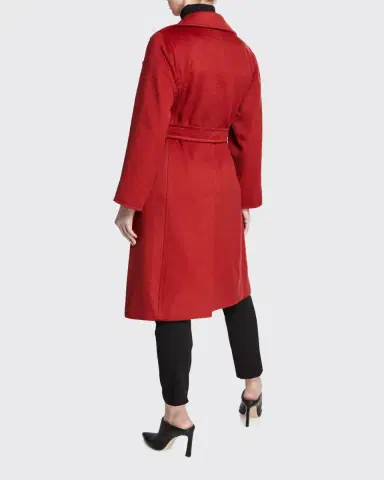 Max Mara Manuela Camel Hair Belted Wrap Coat | Thumbnail 3