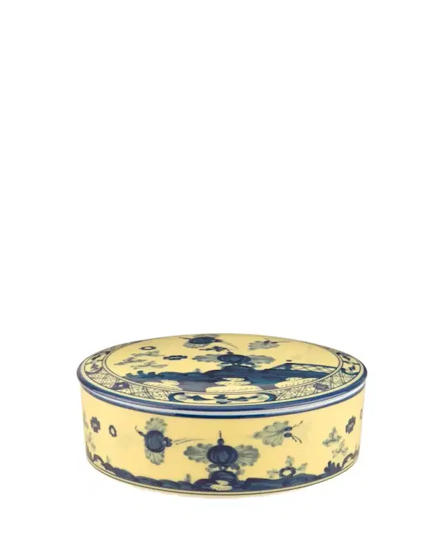 GINORI 1735 Citrino Round Covered Box