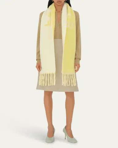 Burberry Reversible Fringe Wool Scarf | Thumbnail 4