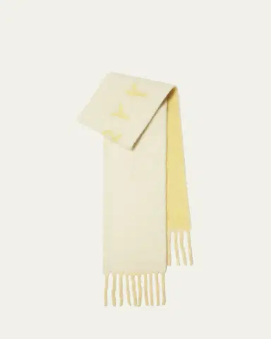 Burberry Reversible Fringe Wool Scarf | Thumbnail 5