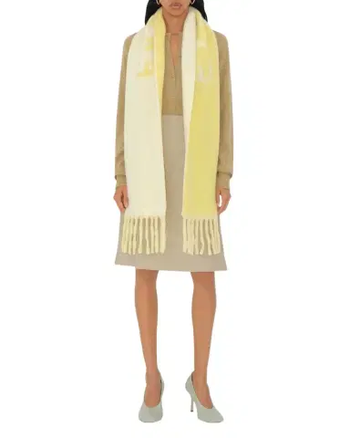 Burberry Reversible Fringe Wool Scarf | Thumbnail 1