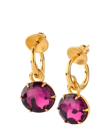 Oscar de la Renta Crystal Mini Hoop Earrings | Thumbnail 1