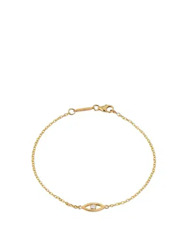 Jennifer Meyer Mini Open Evil Eye Bracelet with Diamond | Thumbnail 1 Jennifer Meyer Mini Open Evil Eye Bracelet with Diamond | Thumbnail 1