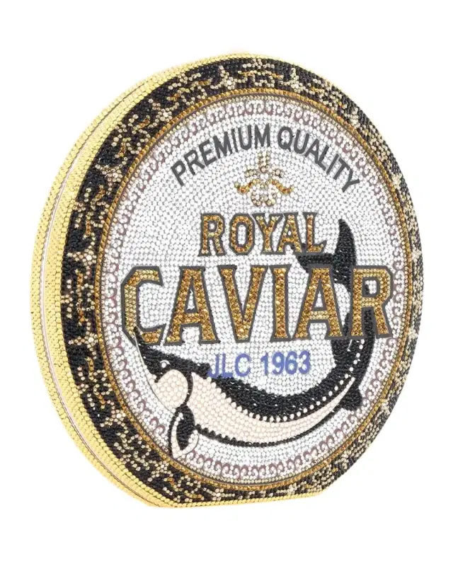 Royal Caviar Disc Clutch Bag