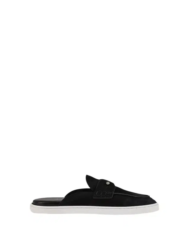 Chanme Donna Leather Boat Shoe Mules