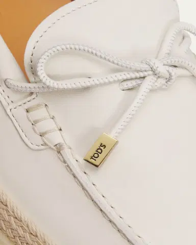 Tod's Leather and Raffia Loafers | Thumbnail 5 Tod's Leather and Raffia Loafers | Thumbnail 5