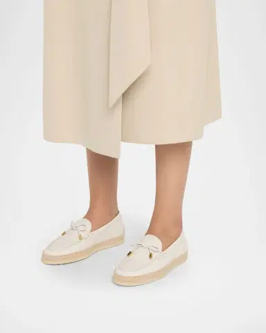 Tod's Leather and Raffia Loafers | Thumbnail 6 Tod's Leather and Raffia Loafers | Thumbnail 6