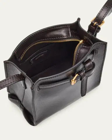 Oroton Margot Tiny Leather Bucket Bag | Thumbnail 4