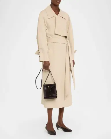 Oroton Margot Tiny Leather Bucket Bag | Thumbnail 9