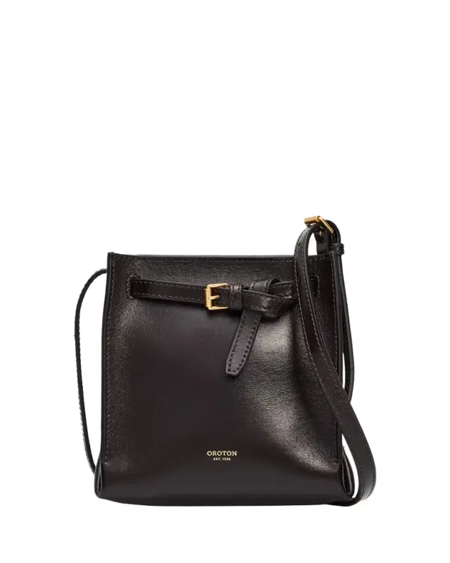 Margot Tiny Leather Bucket Bag