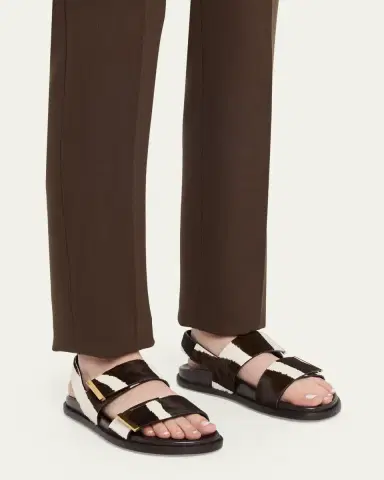 Tod's Zebra-Printed Calf Hair Slingback Sandals | Thumbnail 2 Tod's Zebra-Printed Calf Hair Slingback Sandals | Thumbnail 2