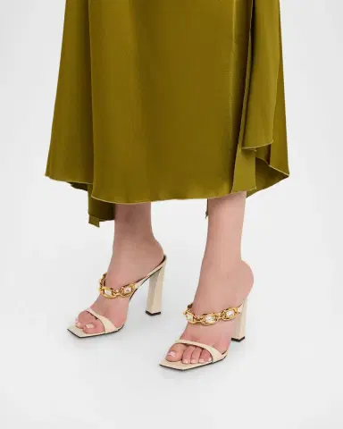 Giuseppe Zanotti 90mm Jewel Metallic Leather Sandals | Thumbnail 4