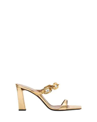 Giuseppe Zanotti 90mm Jewel Metallic Leather Sandals | Thumbnail 1