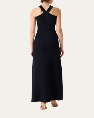 Akris Crisscross Knit Halter Maxi Dress | Thumbnail 3 Akris Crisscross Knit Halter Maxi Dress | Thumbnail 3