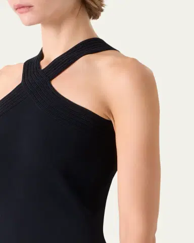Akris Crisscross Knit Halter Maxi Dress | Thumbnail 5 Akris Crisscross Knit Halter Maxi Dress | Thumbnail 5