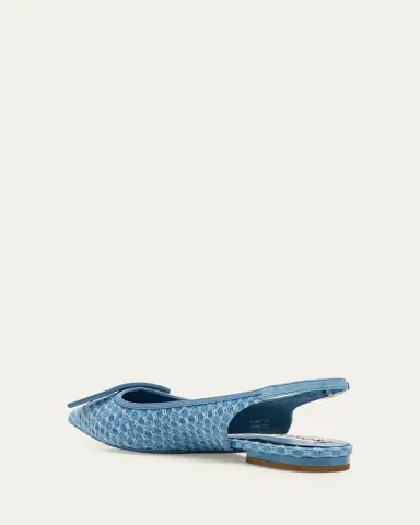 Roger Vivier Gommettine Denim Slingback Flats | Thumbnail 2 Roger Vivier Gommettine Denim Slingback Flats | Thumbnail 2