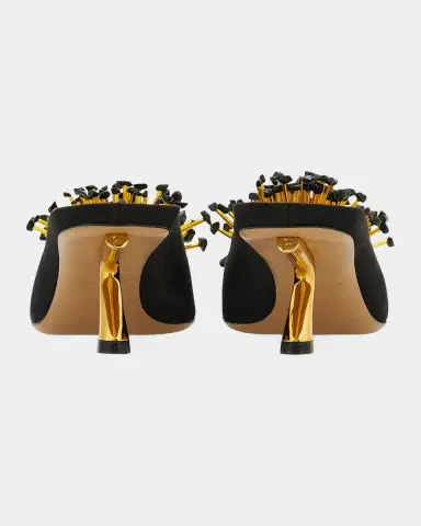 Ferragamo 55mm Safi Beaded Satin Mules | Thumbnail 4 Ferragamo 55mm Safi Beaded Satin Mules | Thumbnail 4