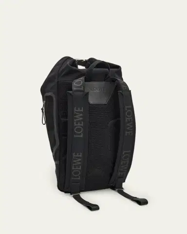Loewe Men's Flex Roll-Top Canvas & Suede Backpack | Thumbnail 3