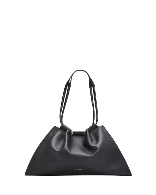 Giorgio Armani Medium Lamb Leather Shopper Tote Bag