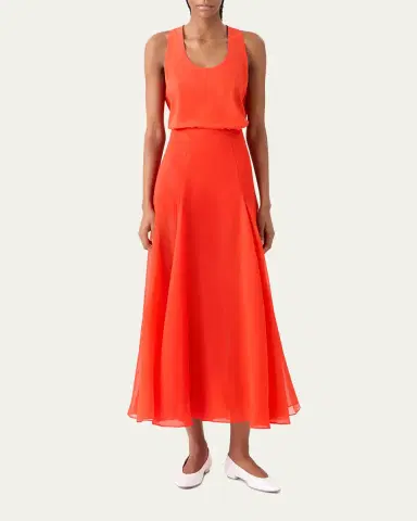 Akris Silk Scoop-Neck Tank Top | Thumbnail 6