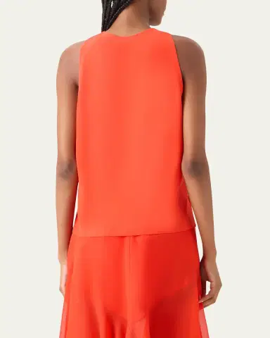 Akris Silk Scoop-Neck Tank Top | Thumbnail 7