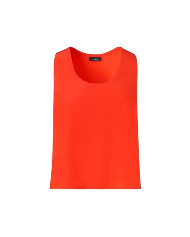 Silk Scoop-Neck Tank Top
