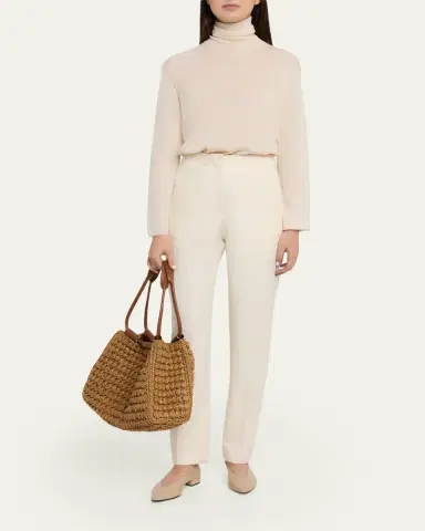 Giorgio Armani Medium Raffia Shopping Tote Bag | Thumbnail 5 Giorgio Armani Medium Raffia Shopping Tote Bag | Thumbnail 5