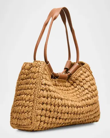 Giorgio Armani Medium Raffia Shopping Tote Bag | Thumbnail 7 Giorgio Armani Medium Raffia Shopping Tote Bag | Thumbnail 7