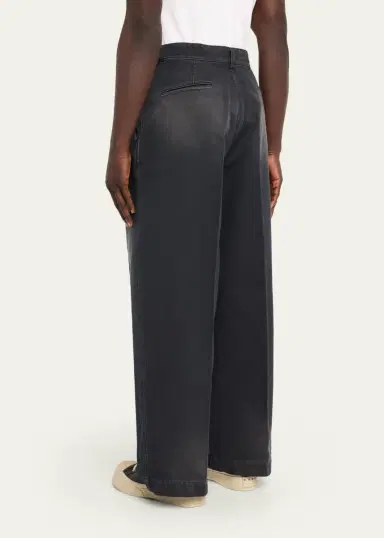Marni Men's Faded Denim Wide-Leg Pants | Thumbnail 3 Marni Men's Faded Denim Wide-Leg Pants | Thumbnail 3